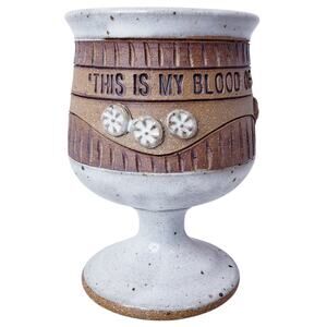 Ed Schrock Pottery Down to Earth Chalice This Is My Blood of The New Covenant